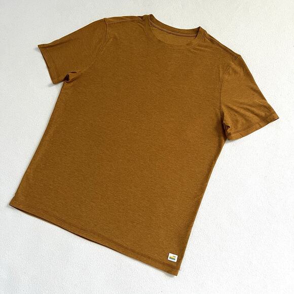 Vuori Autumn Heather Strato Tech Tee Short Sleeve Performance Crew Shirt V126 S - Picture 2 of 10